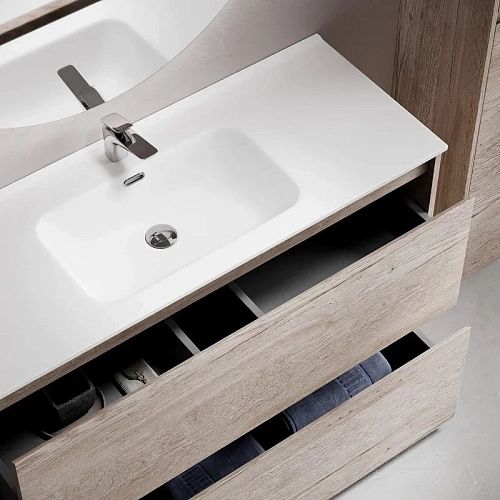 Тумба под раковину Sancos Libra Floor LB120F-1EG напольная, 1190х450х840 дуб галифакс натуральный Тумба под раковину Sancos Libra Floor LB120F-1EG напольная, 1190х450х840 дуб галифакс натуральный