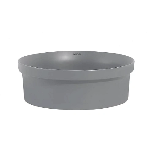 Раковина ABBER Bequem AC2103MG накладная, серая матовая Раковина ABBER Bequem AC2103MG накладная, серая матовая