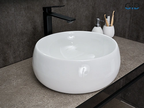 Раковина Gid N9140 51213 накладная белая 40x40x15.5 Раковина Gid N9140 51213 накладная белая 40x40x15.5