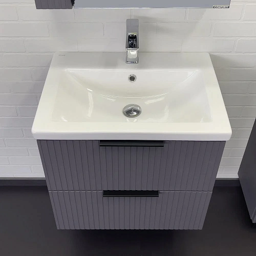 Тумба с раковиной Comforty Лима-60П2 00-00019176 антрацит раковина Como 60 Тумба с раковиной Comforty Лима-60П2 00-00019176 антрацит раковина Como 60