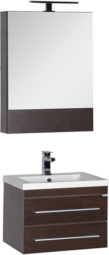 Зеркальный шкаф Aquanet Нота 58 венге 00159108 Зеркальный шкаф Aquanet Нота 58 венге 00159108