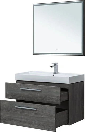 Комплект мебели Aquanet Nova 90 дуб рошелье (2 ящика) 00243257 Комплект мебели Aquanet Nova 90 дуб рошелье (2 ящика) 00243257