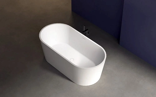 Ванна отдельностоящая ABBER AB9209MW 170x80 универсальная, белая матовая, акриловая Ванна отдельностоящая ABBER AB9209MW 170x80 универсальная, белая матовая, акриловая