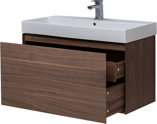 Тумба под раковину Aquanet Нью-Йорк 100 орех 00203949 Тумба под раковину Aquanet Нью-Йорк 100 орех 00203949