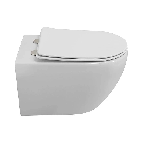 Унитаз подвесной CEZARES STREAM CZR-2426-TH-TOR/SC безободковый с сиденьем Унитаз подвесной CEZARES STREAM CZR-2426-TH-TOR/SC безободковый с сиденьем