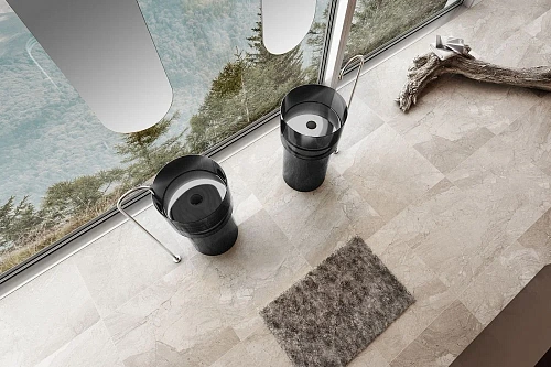 Раковина ABBER Kristall AT2701Onyx отдельностоящая, прозрачная, черная Раковина ABBER Kristall AT2701Onyx отдельностоящая, прозрачная, черная