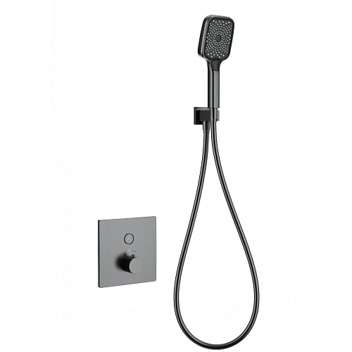 Смеситель для душа Wonzon & Woghand с термостатом, встраиваемый, темный графит (WW-D1017-B-BGG) Смеситель для душа Wonzon & Woghand с термостатом, встраиваемый, темный графит (WW-D1017-B-BGG)