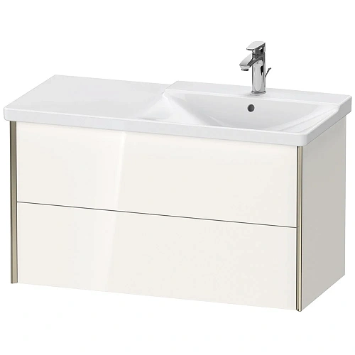 Тумба под раковину Duravit XVIU XV41380B122 подвесная 101 см белая глянцевый Тумба под раковину Duravit XVIU XV41380B122 подвесная 101 см белая глянцевый