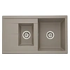 Кухонная мойка Aquaton Делия 87 1A716232DE250 из литого мрамора, серый шелк Кухонная мойка Aquaton Делия 87 1A716232DE250 из литого мрамора, серый шелк