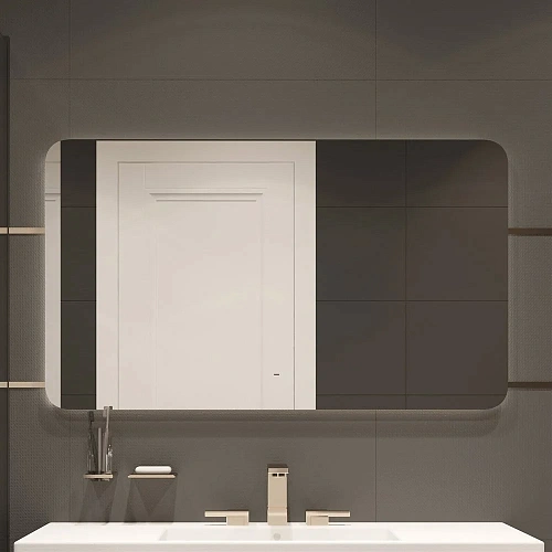 Зеркало DIWO Кострома 120 с подсветкой, большое, LED подсветка, прямоугольное, инфракрасный выключат 543508 Зеркало DIWO Кострома 120 с подсветкой, большое, LED подсветка, прямоугольное, инфракрасный выключат 543508