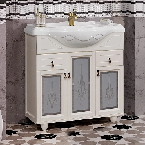 Тумба под раковину Opadiris Тибет 85 00-00002847 слоновая кость Тумба под раковину Opadiris Тибет 85 00-00002847 слоновая кость