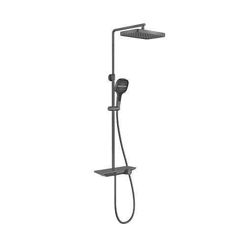 Душевая система Vincea VSFS-411GM с изливом, вороненая сталь Душевая система Vincea VSFS-411GM с изливом, вороненая сталь
