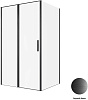 Картинка анонса товара «душевой уголок allen brau priority 120x80 3.31033.bba + 3.31042.bba черный браш»