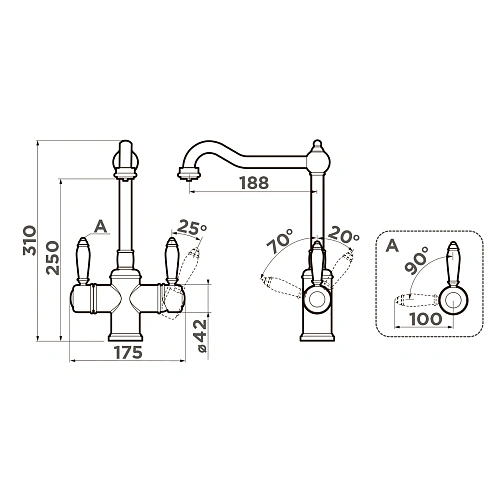 Смеситель для кухни Omoikiri Tottori-SI 4994046 Смеситель для кухни Omoikiri Tottori-SI 4994046