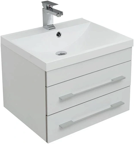 Тумба под раковину Aquanet Верона 58 New белый матовый 00272423 Тумба под раковину Aquanet Верона 58 New белый матовый 00272423