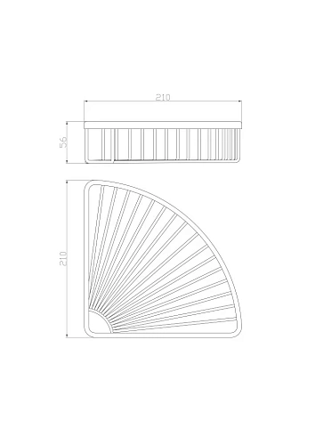 Полка Wonzon & Woghand угловая, хром (WW-4118) Полка Wonzon & Woghand угловая, хром (WW-4118)
