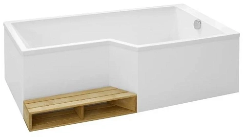 Акриловая ванна Jacob Delafon Bain-Douche Neo 160х70 E6D000L-00 левая Акриловая ванна Jacob Delafon Bain-Douche Neo 160х70 E6D000L-00 левая