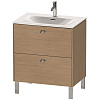 Картинка анонса товара «тумба под раковину duravit brioso br451101052 напольная 72 см европейский дуб»