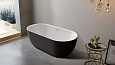 Ванна отдельностоящая BelBagno BB70-1500-800-W/NM белый внутри черный матовый снаружи 1500x800 акриловая Ванна отдельностоящая BelBagno BB70-1500-800-W/NM белый внутри черный матовый снаружи 1500x800 акриловая