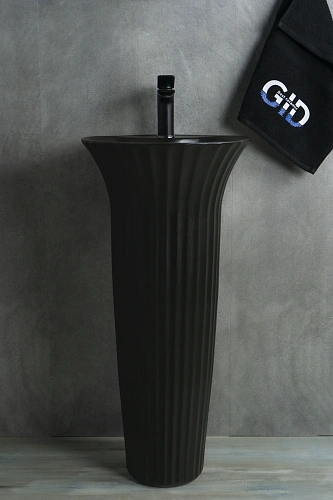 Раковина Gid Nb132bg 81114 напольная под черная графит 41x41x84 Раковина Gid Nb132bg 81114 напольная под черная графит 41x41x84