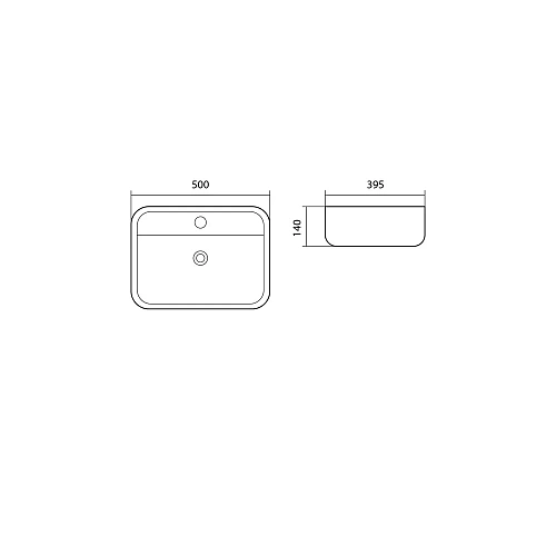 Раковина Aquatek ВЕГА AQ5506-00 500x395x140 Раковина Aquatek ВЕГА AQ5506-00 500x395x140