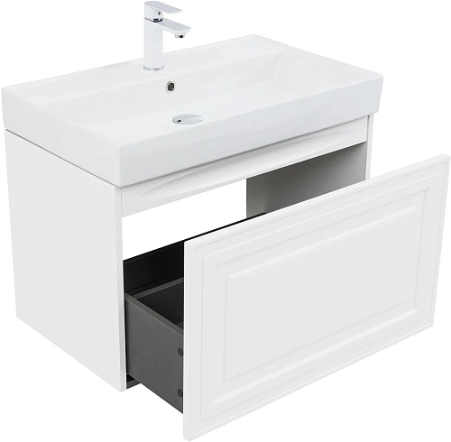 Тумба под раковину Aquanet Агата 75 00345481 белый сатин Тумба под раковину Aquanet Агата 75 00345481 белый сатин