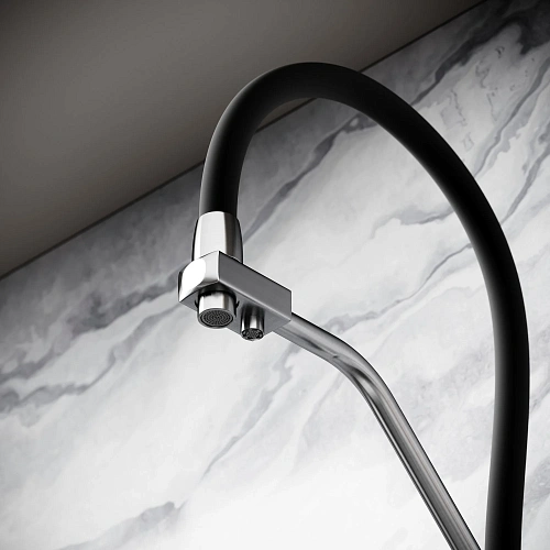 Смеситель для кухни SANCOS Nolia SC12003SS с крановм для фильтра и гибким изливом Смеситель для кухни SANCOS Nolia SC12003SS с крановм для фильтра и гибким изливом