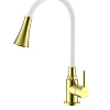 Смеситель для кухни Splenka S201.4308.03 с гибким изливом, золотой сатин Смеситель для кухни Splenka S201.4308.03 с гибким изливом, золотой сатин