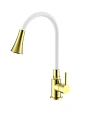 Смеситель для кухни Splenka S201.4308.03 с гибким изливом, золотой сатин Смеситель для кухни Splenka S201.4308.03 с гибким изливом, золотой сатин