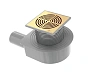 Душевой трап Boheme SMART DESIGN 15x15 cm, нерж.сталь ЗОЛОТО 984-15-G