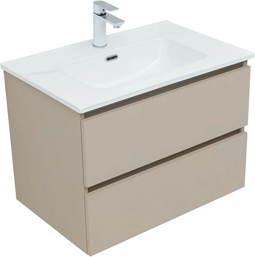 Тумба под раковину Aquanet Вега 2.0 70 бежевый 00337942 подвесная Тумба под раковину Aquanet Вега 2.0 70 бежевый 00337942 подвесная
