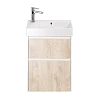 Тумба под раковину DREJA SLIM, 55 см, подвесная/напольная, 2 ящика, белый глянец / дуб кантри 99.050 99.0500 Тумба под раковину DREJA SLIM, 55 см, подвесная/напольная, 2 ящика, белый глянец / дуб кантри 99.050 99.0500