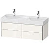 Тумба под раковину Duravit XSquare XS416402222 подвесная 118 см белая глянцевый