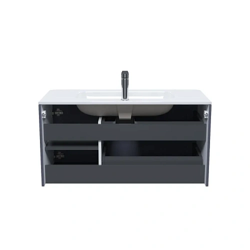 Тумба с раковиной IDDIS Edifice (EDI10D0i95K) подвесная, 100 см, темно-серый Тумба с раковиной IDDIS Edifice (EDI10D0i95K) подвесная, 100 см, темно-серый