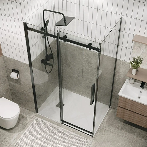 Боковая стенка GROSSMAN Classic 200.K33.04.80.42.00 (80x195) графит сатин, стекло прозрачное Боковая стенка GROSSMAN Classic 200.K33.04.80.42.00 (80x195) графит сатин, стекло прозрачное