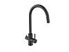 Смеситель для кухни Agger Zest A0700744 с каналом питьевой воды, матовый черный