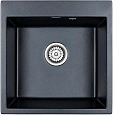 Кухонная мойка Paulmark PRAKTISCH, PM105152-BLM, черный металлик, 510х520 Кухонная мойка Paulmark PRAKTISCH, PM105152-BLM, черный металлик, 510х520