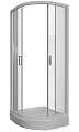 Душевой уголок Radomir Берген RD 90х90 1-03-1-0-0-3500 радиальный, стекло прозрачное, поддон с каркасом и сифоном хром, профиль белый Душевой уголок Radomir Берген RD 90х90 1-03-1-0-0-3500 радиальный, стекло прозрачное, поддон с каркасом и сифоном хром, профиль белый