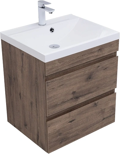 Тумба с раковиной Aquanet Нота new 58 00335875 дуб веллингтон табак Тумба с раковиной Aquanet Нота new 58 00335875 дуб веллингтон табак