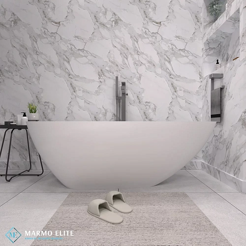 Ванна отдельностоящая Marmo-Elite Бергамо B-BA167-84 1700x840 из искусственного камня, без перелива, глянцевая Ванна отдельностоящая Marmo-Elite Бергамо B-BA167-84 1700x840 из искусственного камня, без перелива, глянцевая