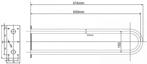 Поручень Bemeta HELP program 301102051 Поручень Bemeta HELP program 301102051
