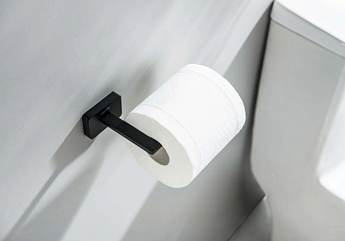 Держатель туалетной бумаги Aquatek ЛИБРА AQ4308MB черный матовый Держатель туалетной бумаги Aquatek ЛИБРА AQ4308MB черный матовый