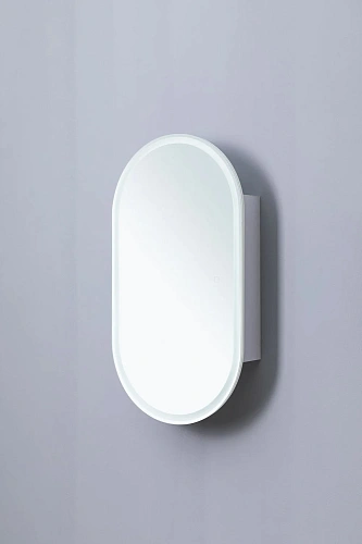 Зеркальный шкаф Aquanet Монте 50 00344787белый, с LED подсветкой Зеркальный шкаф Aquanet Монте 50 00344787белый, с LED подсветкой