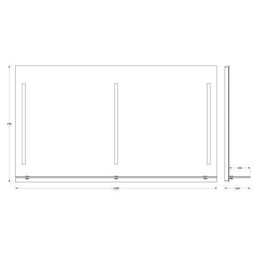 Зеркало Evoform Ledline-S BY 2169 130х75 см Зеркало Evoform Ledline-S BY 2169 130х75 см