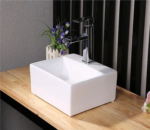 Раковина CeramaLux 9135 накладная/подвесная, белый Раковина CeramaLux 9135 накладная/подвесная, белый