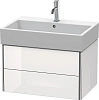 Тумба под раковину Duravit XSquare XS419402222 подвесная 68 см белая глянцевый