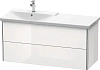 Тумба под раковину Duravit XSquare XS418602222 подвесная 121 см белая глянцевый