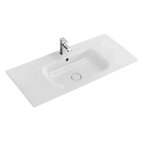 Раковина CEZARES CZR-NAT-100-LVB белый 1000x460 керамика Раковина CEZARES CZR-NAT-100-LVB белый 1000x460 керамика