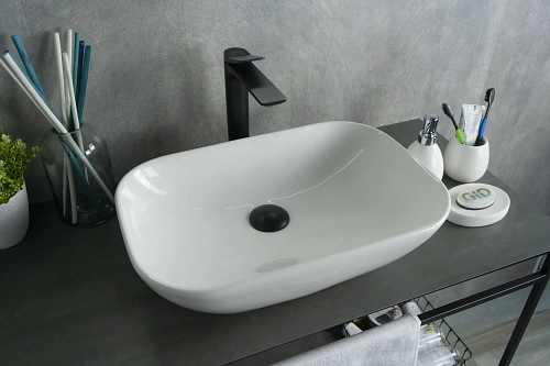 Раковина Gid N9447 51157 накладная белая 51x34x13 Раковина Gid N9447 51157 накладная белая 51x34x13