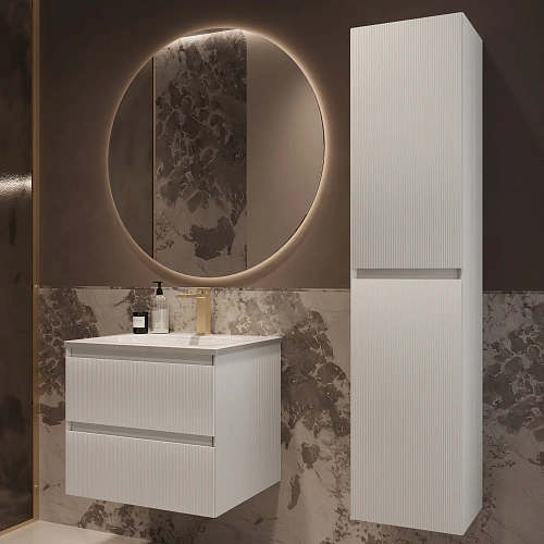 Тумба под раковину Vincea Welle 600 подвесная, белый матовый софт-тач Тумба под раковину Vincea Welle 600 подвесная, белый матовый софт-тач